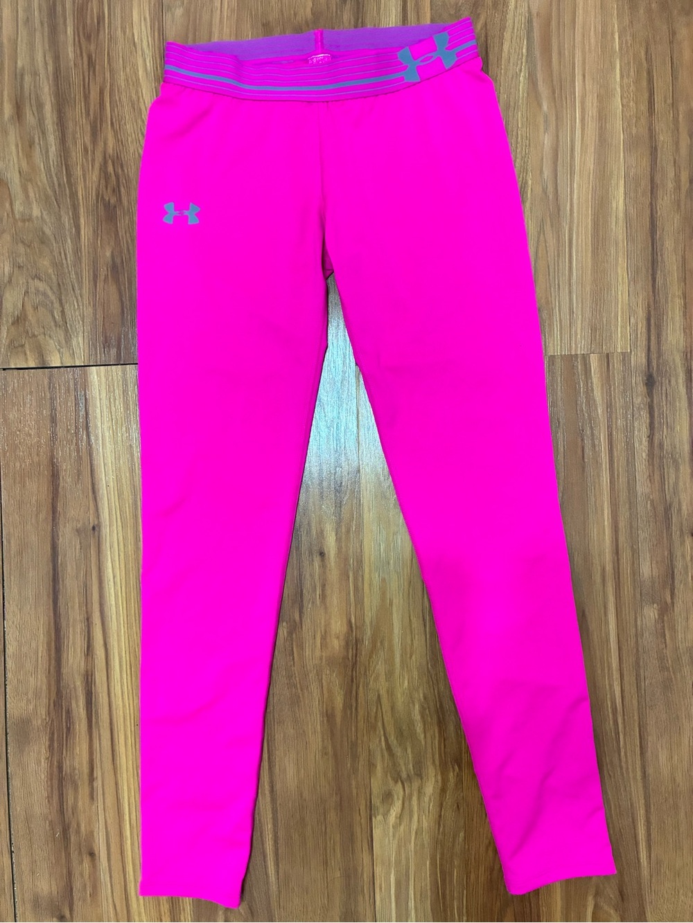 Under Armour Bright Pink Girls' Performance Leggings